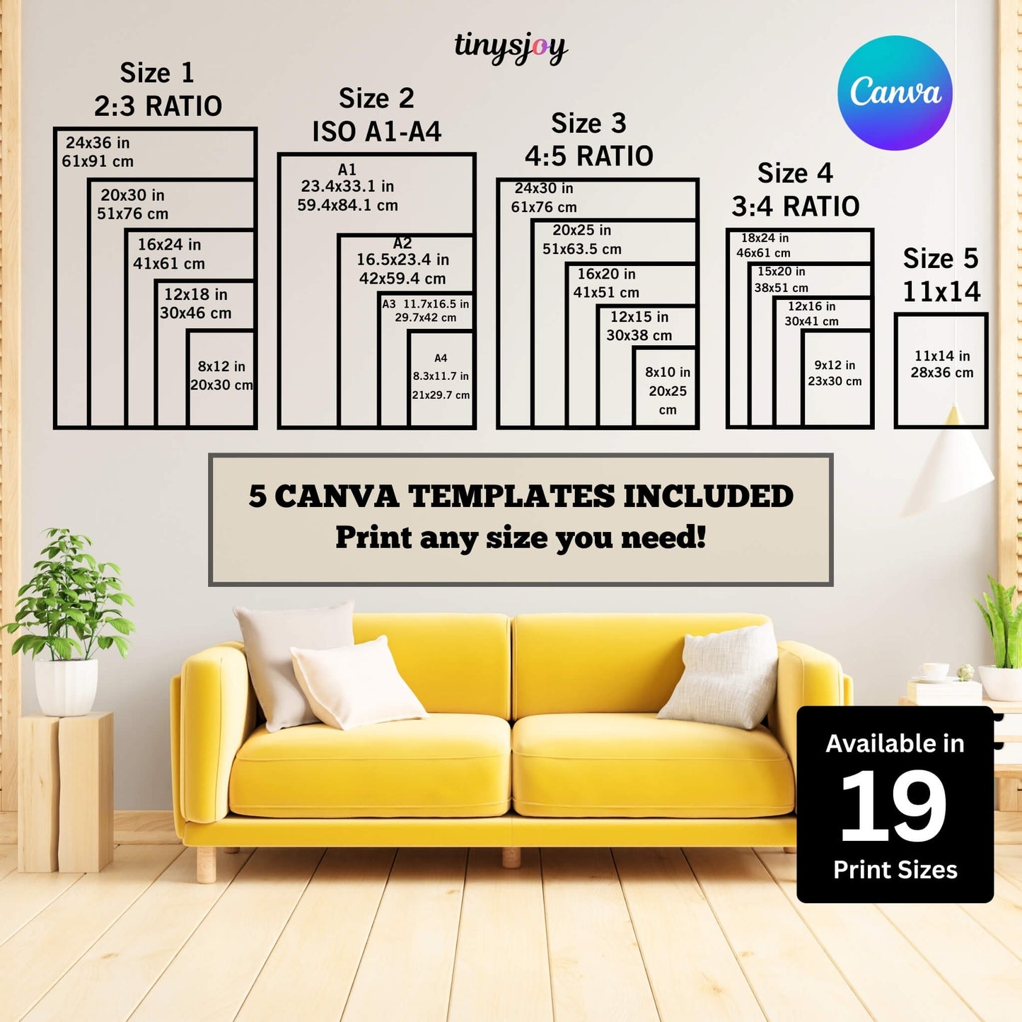 Baby First Year Photo Frame – Editable in Canva Digital Download